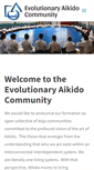 Mobile Screenshot of evolutionaryaikido.com